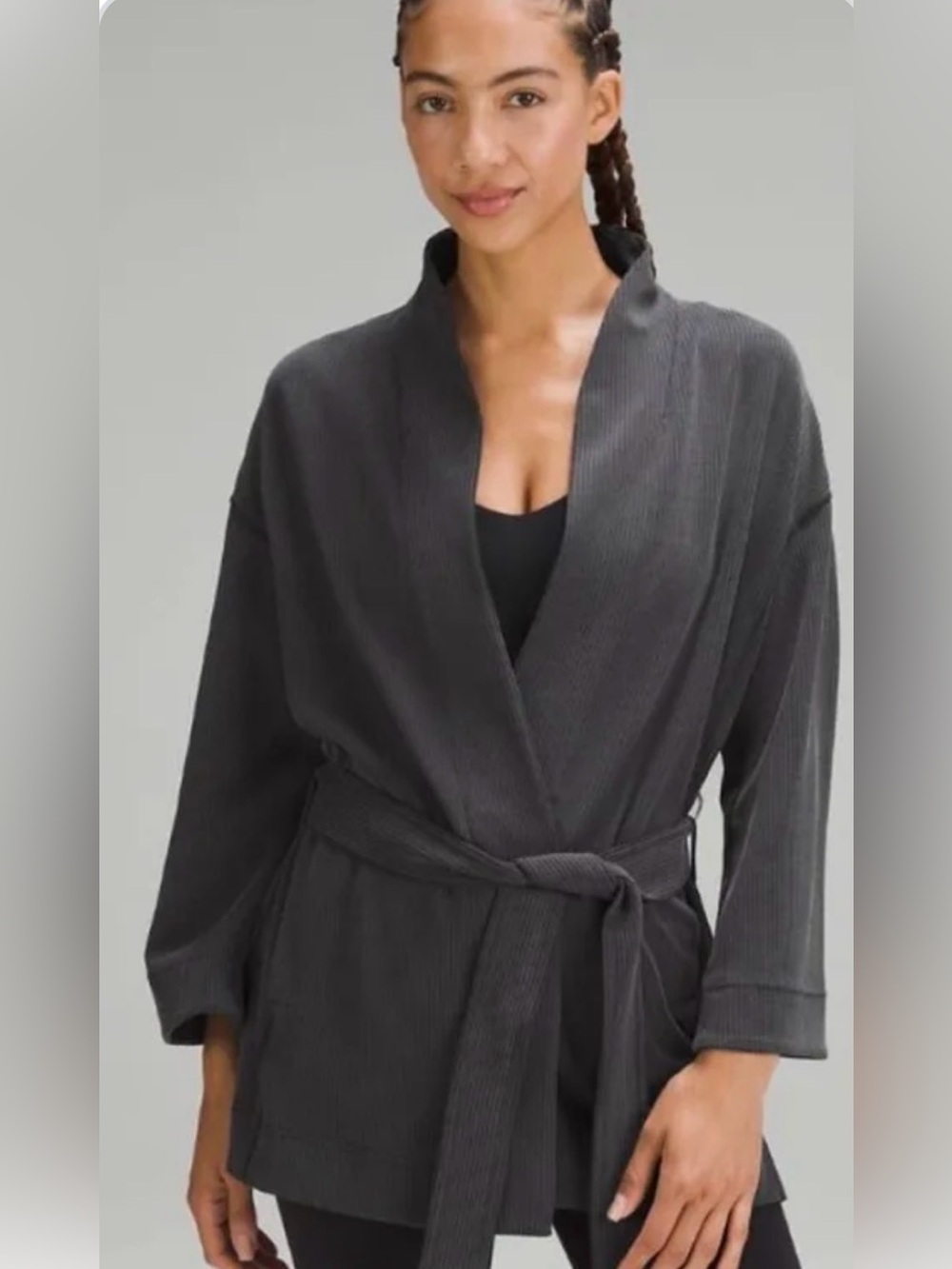 lululemon athletica Softstream Belted Wrap XS/S NWT Black